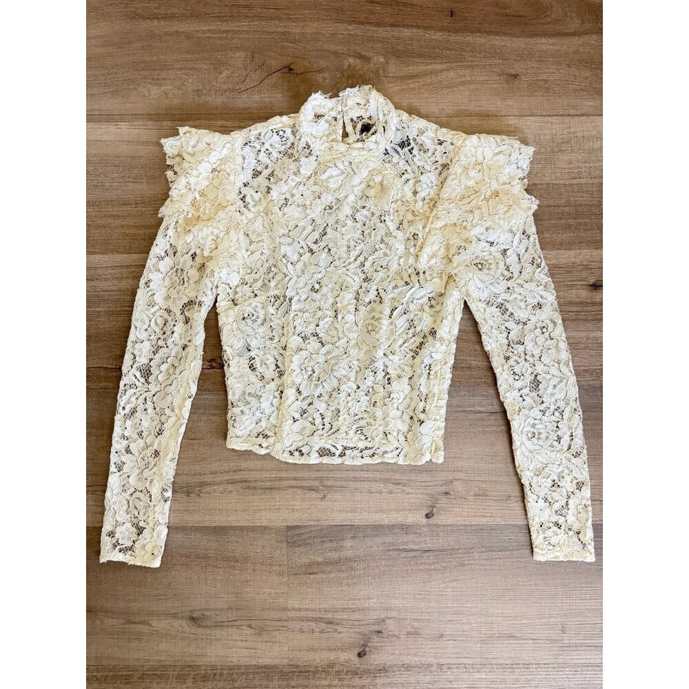 New w/o tag!! Reformation Adriano Lace Knit Top